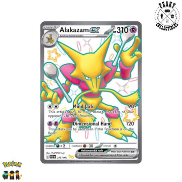 Alakazam EX : SCARLET AND VIOLET - PALDEAN FATES 215/091 - Pokemon Single Card