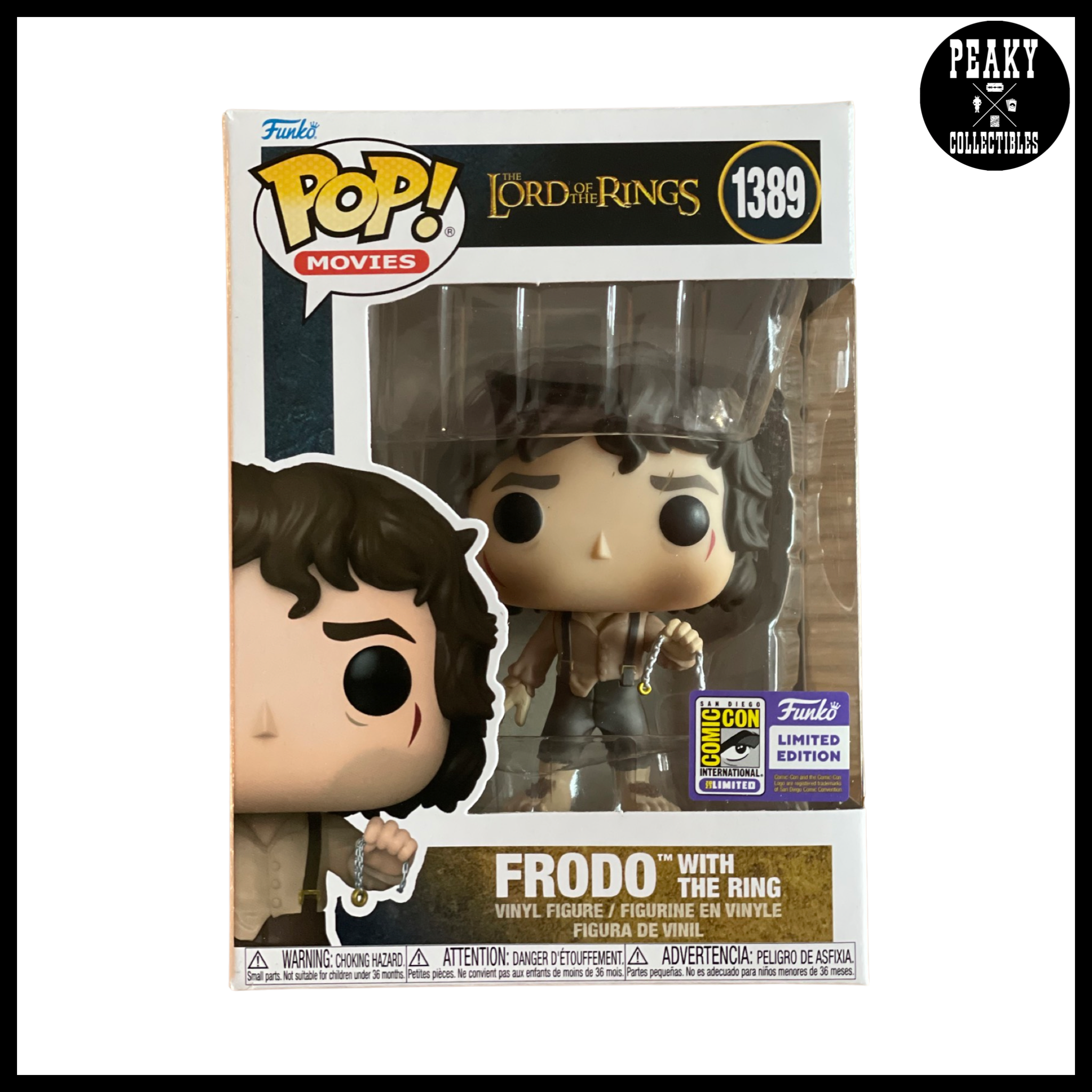 Frodo With The Ring #1389 Funko Pop! - The Lord Of The Rings - SDCC 2023 OFFICIAL STICKER - Condition 9/10