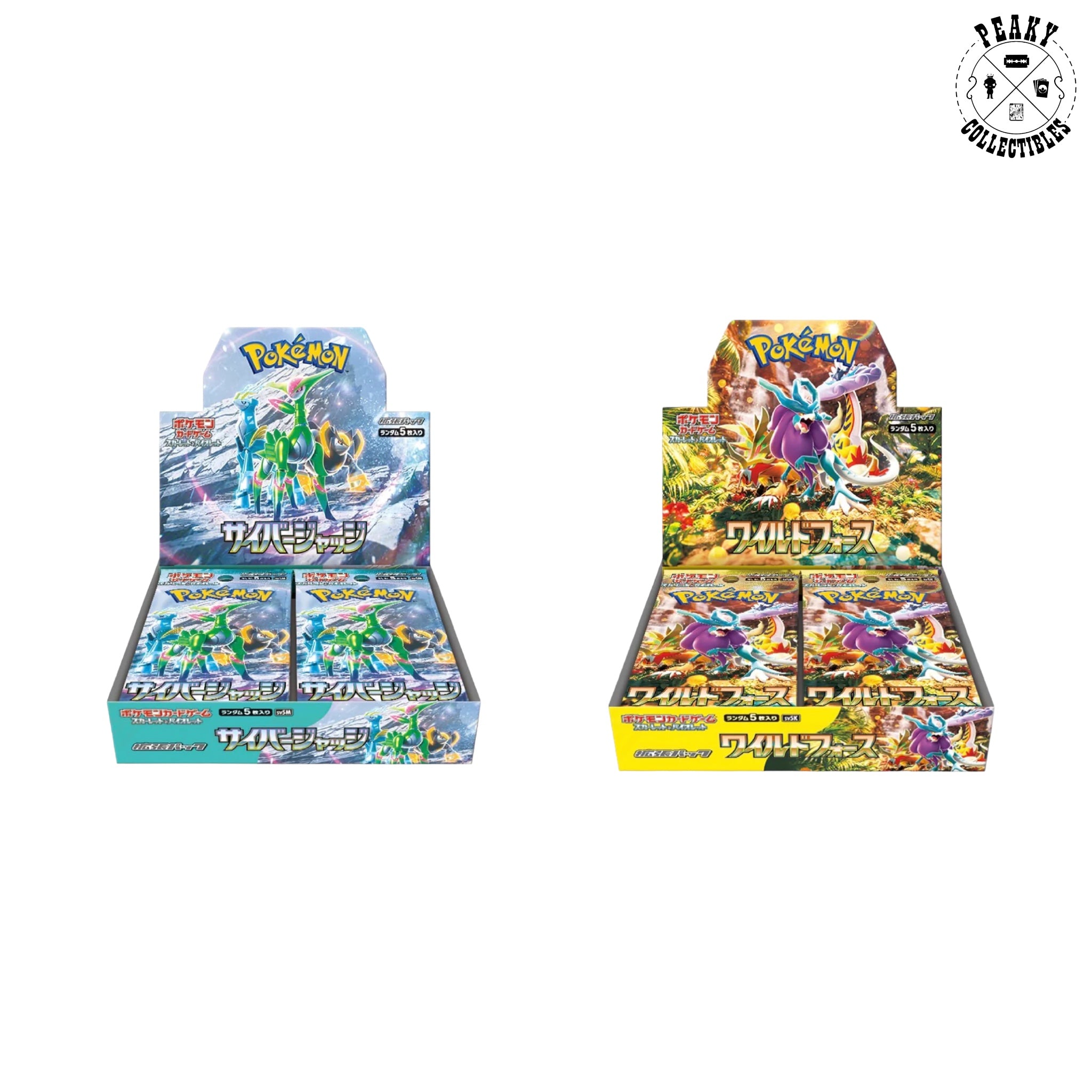 Pokémon - Booster Box - sv5k & sv5M - Scarlet & Violet - Wild Force & Cyber Judge - Japanese