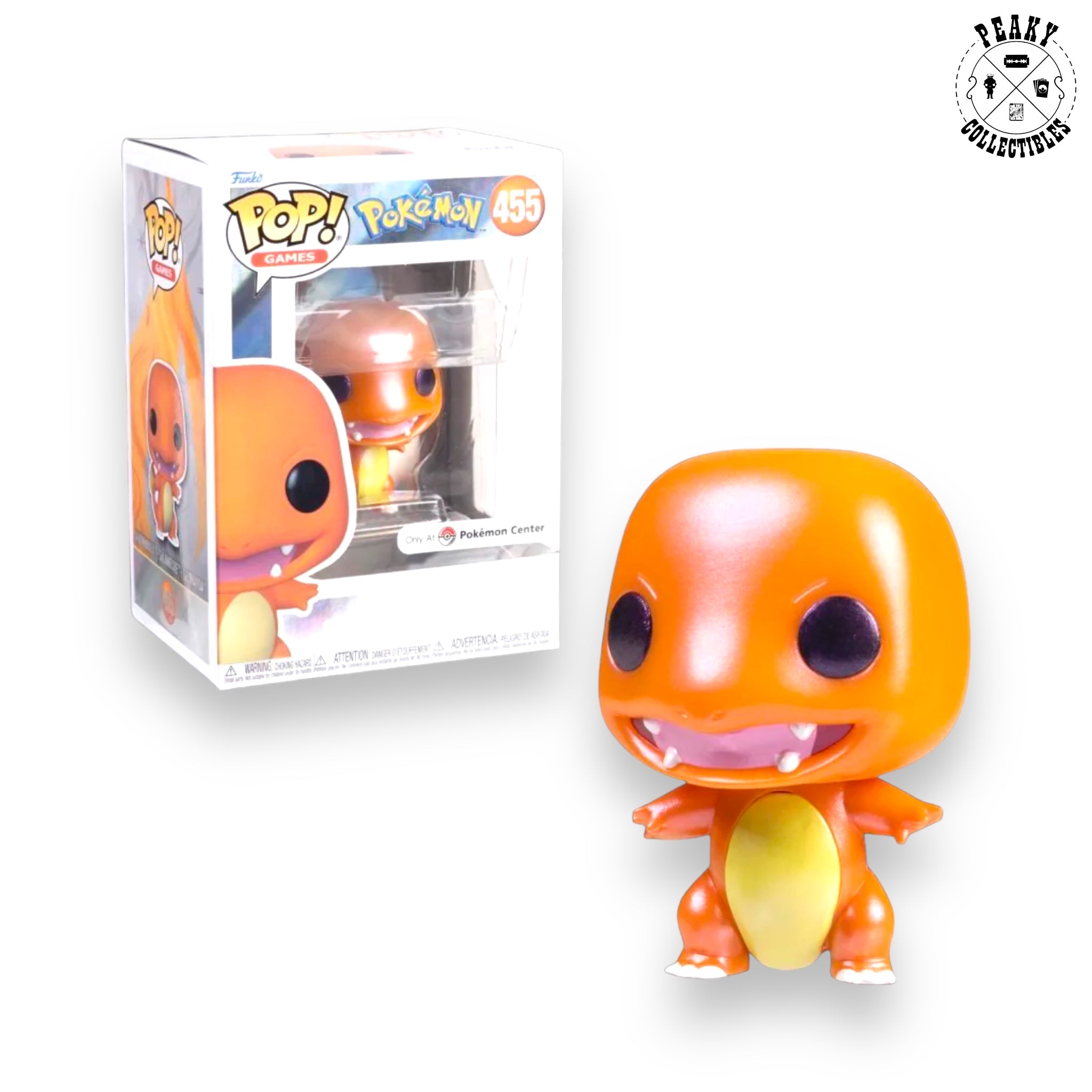 Charmander Pearlescent Funko Pop! #455 - Pokemon - Pokemon Center Exclusive