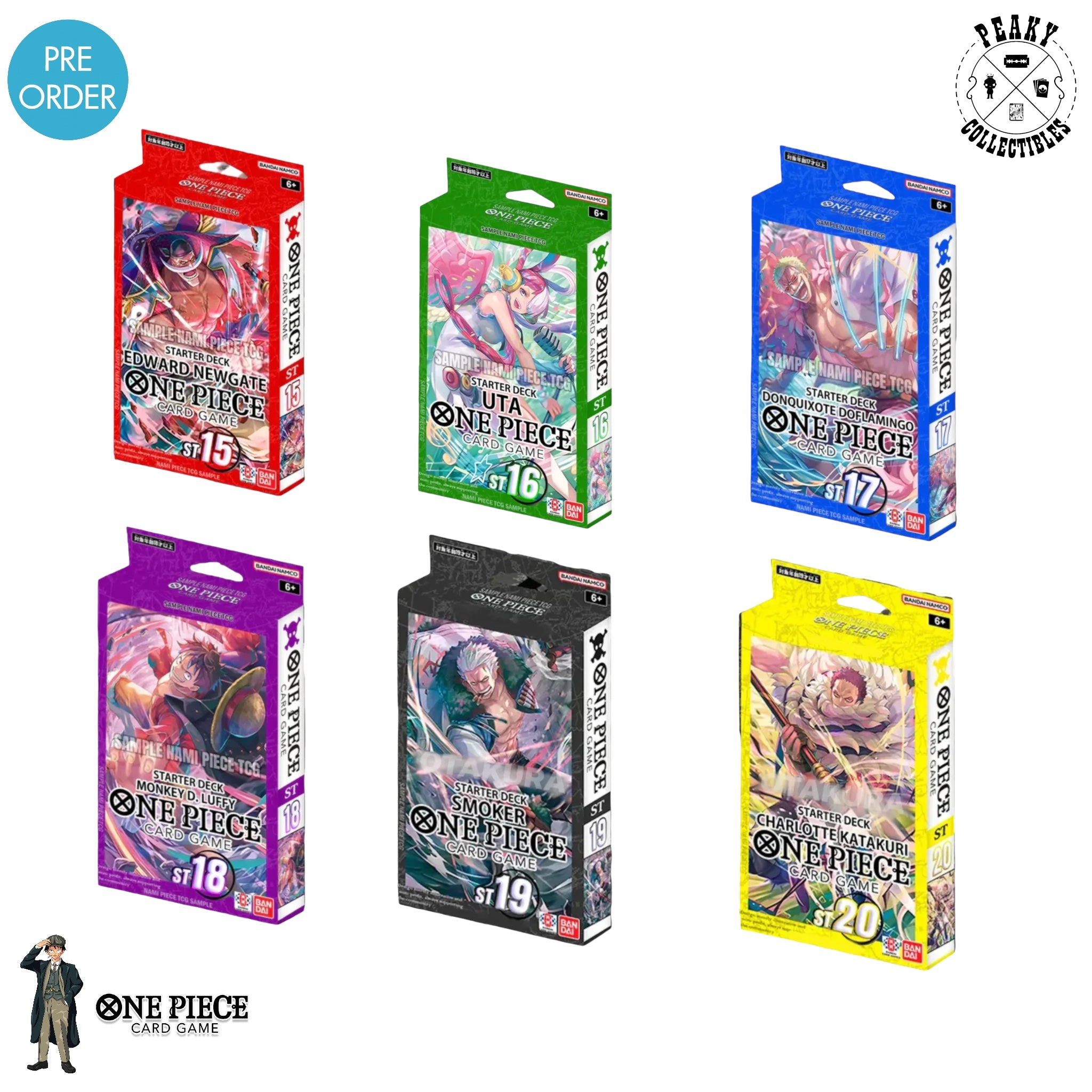 One Piece - Starter Deck Bundle - ST15 - ST20