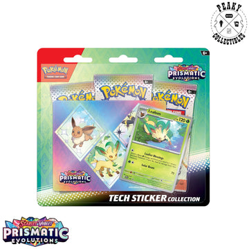 Pokemon - Prismatic Evolutions - Leafeon - Tech Sticker Collection