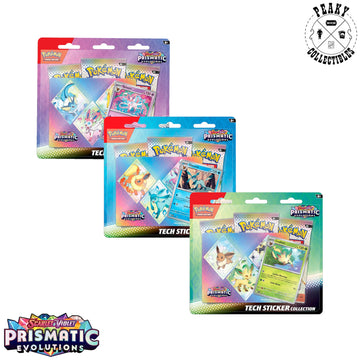 Pokemon - Prismatic Evolutions - Tech Sticker Collection Bundle